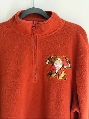 Disney Store Official- Quarter Zip | Rust | XL Snow White
